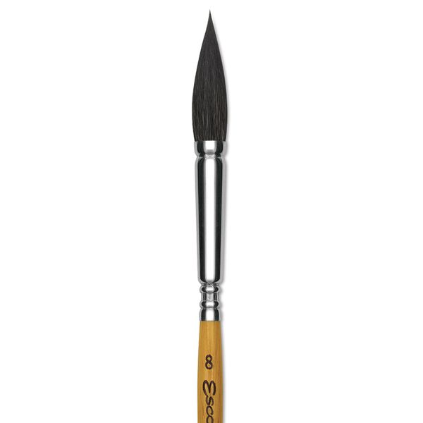 Escoda Squirrel Hair Ceramic Brush - Full Body Oval, Size 8