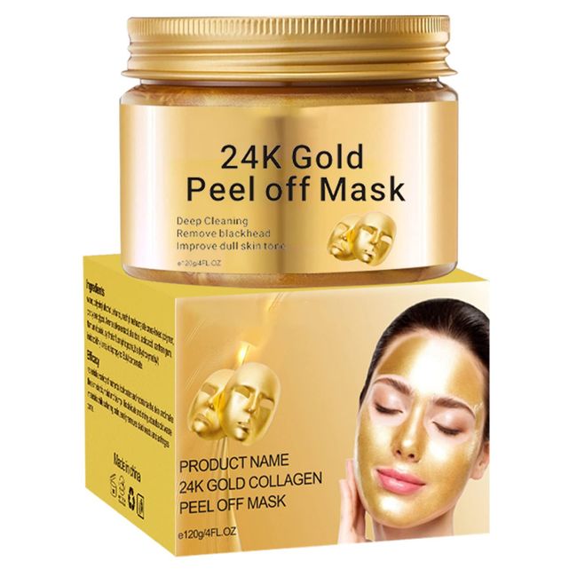 Peel Off Face Masks,Gold Face Peel Anti Wrinkle Anti Aging Facial Mask,Deep Skin Clean Purifying Acne,Reduces Fine Lines & Wrinkles,Skin Care Face Lifting Firming Mask