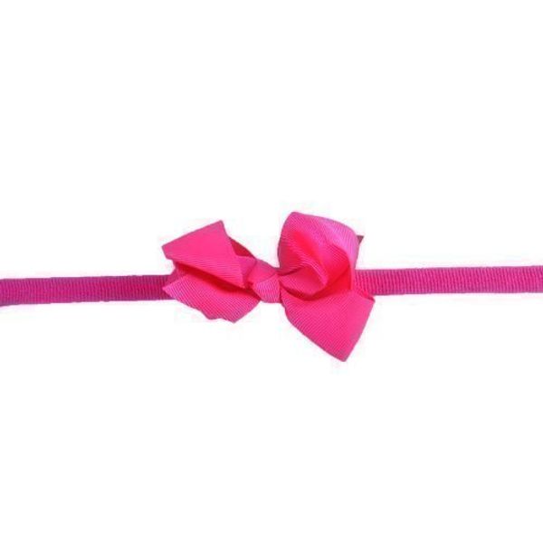 Style Nuvo Girls Baby Grosgrain Ribbon Bow Headband Hairband - Hot Pink