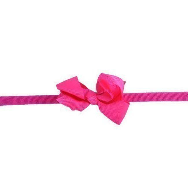 Style Nuvo Girls Baby Grosgrain Ribbon Bow Headband Hairband - Hot Pink