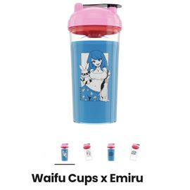 Gamer Supps Waifu Cups x Emiru Creator Cup - Shaker Cup & Sticker