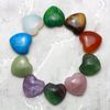 Chevron Amethyst Mini Crystal Heart - 25mm