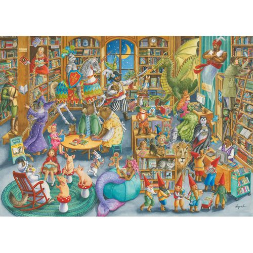 Ravensburger 16455 Midnight At The Library 1000 Piece Puzzle for Adults - Every Piece is Unique, Softclick Technology Means Pieces Fit Together Perfectly