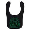 Flox Creative Black Bib Only Eggs I Eat Vegan Chocolate