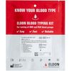 Eldoncard INC Blood Type Test (Complete KIT) - Find Out if You are A, B, O, AB & RH- Results in Minutes - Air Sealed Envelope, Safety Lancet, Micropipette, Cleansing Swab - 1 Pack