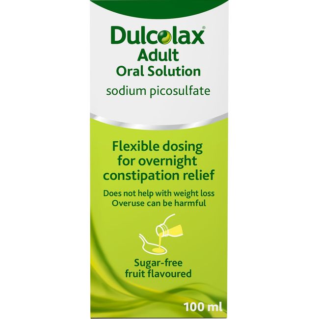 Dulcolax Adult Pico Liquid - Constipation Relief Laxative 5mg/5ml Sodium Picosulfate Liquid oral solution - 100ml