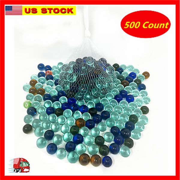 500 Glass Marbles 6 lb Glass 5/8" 16mm Toy Sling Shot Ammo Bulk Wholesale Lot