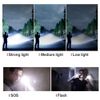 Super Bright LED Flashlight Zoom Bar Torch Rechargeable Waterproof Searchlight