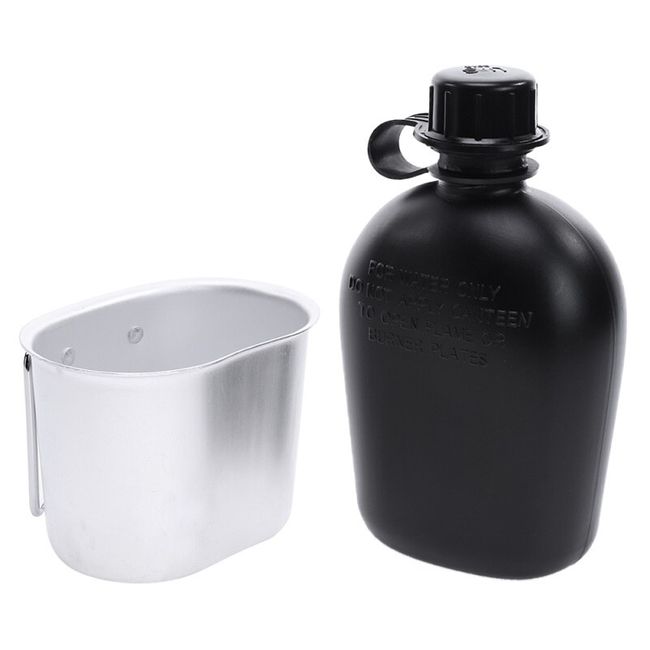 1L Outdoor Military Canteen Bottle Camping Hiking Survival Water