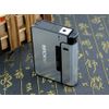 Piioket Automatic Ejection Cigarette Dispenser Case Box with Lighter Case Holder, Aluminium Case, Focus - Silver