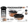 Gotham Steel Stackmaster 3 Piece Set Small Nonstick Space Saving Pans