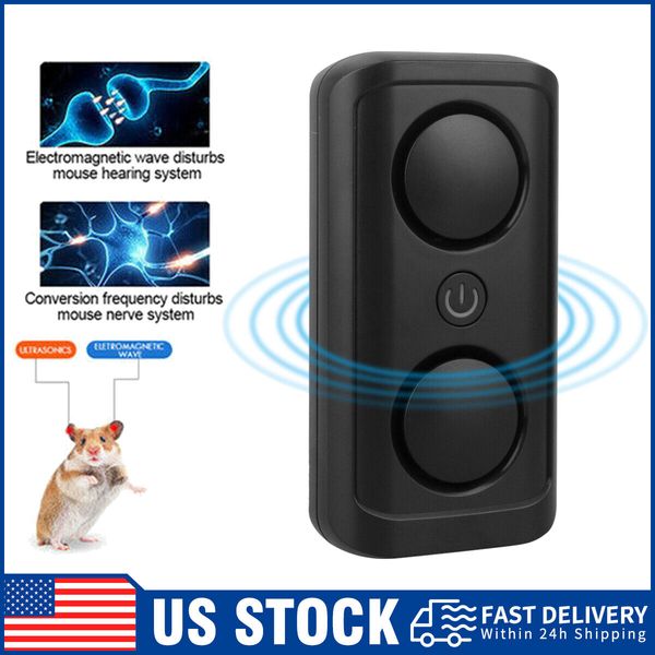 Ultrasonic Repeller Pest Reject Home Bed Bug Mites Spider Defender Roaches A++