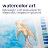 Strathmore 200 Series Watercolor Paper, Tape Bound Pad, 11x15 inches, 15 Sheets (90lb/190g) - Artist Paper for Adults and Students - Watercolors, Mixed Media, Markers and Art Journaling