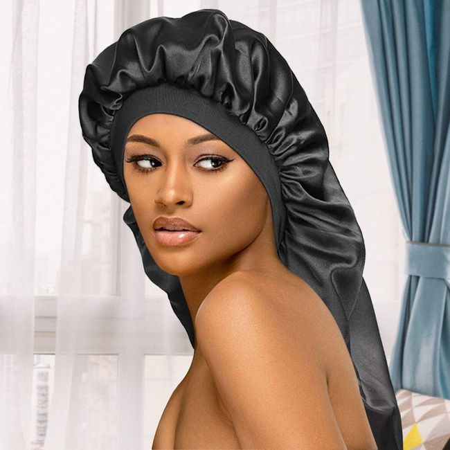 Silky Bonnets For Women, Extra Large Satin Sleeping With Elastic