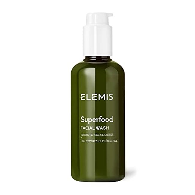 ELEMIS Superfood Facial Wash | Revitalizing Daily Prebiotic Gel Wash Gently Cleanses, Nourishes, and Balances Skin for a Fresh, Glowing Complexion, 6.7 Fl Oz (Pack of 1)