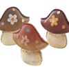 Assorted Style Stitched Look Resin Mushrooms