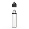 CHUBBY GORILLA 60ML V3 AUTHENTIC PET Bottles (5pack) CLEAR BOTTLE/BLACK LID