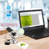 USB Microscope Camera 40X-1000X Cainda Digital Microscope with Metal Stand & Carrying Case for Android Windows Linux Mac Portable Microscope Camera for Kids Students Adults
