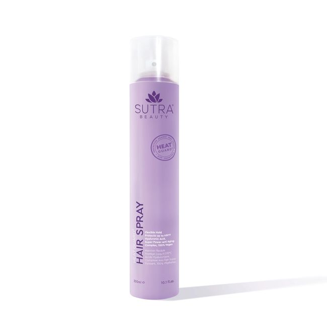 SUTRA Heat Guard® Hair Spray - Flexible Hold, Advanced Heat Protection, Hyaluronic Acid Infusion, and Super Power Anti-Aging Benefits for Beautiful Hair