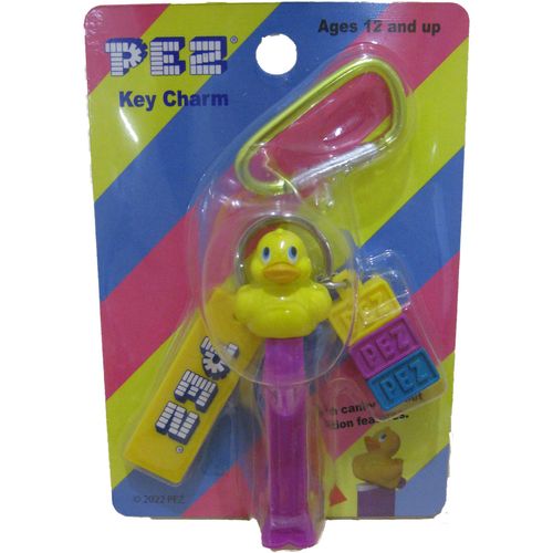 Iwaya PEZ Key Charm (Duck) Candy Design Key Chain 7431-4