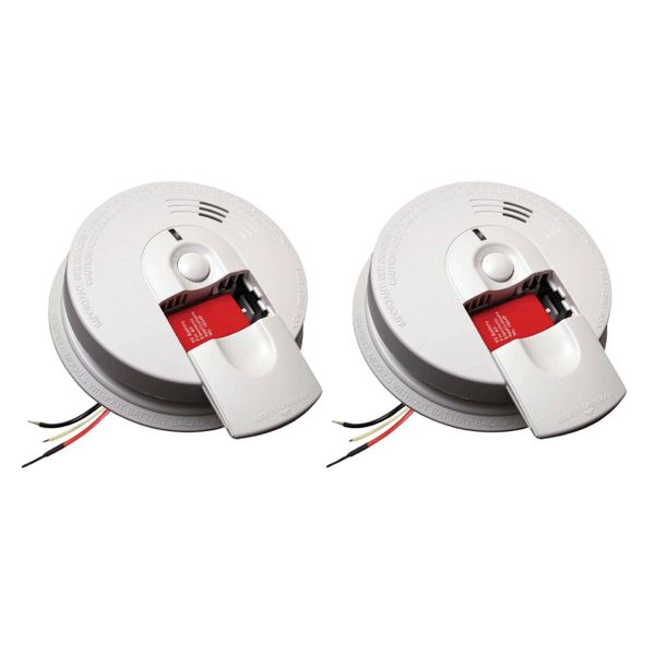 Kidde i4618AC Battery Powered Hardwire Smoke Alarm (pack of 2)