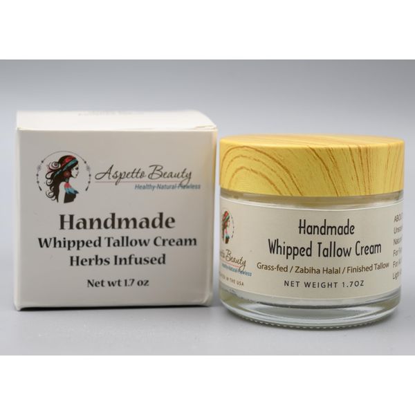 Whipped Tallow face and body cream, handmade
