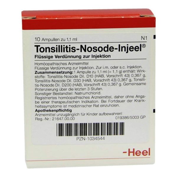 Tonsilitis Nosode Injeel Ampoules Pack of 10