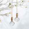 Ceiling Fan Pull Chain, Fan Pulls Set with Connector, 2 Pack 30mm Diameter Crystal Bubble Ball Fan Pull Chain