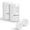 Souphran Plug-in Wireless Motion Activated Light Control, No Wiring, Adjustable Detection Range, Always-on Timer and Light Sensor, Motion Detector and Plug Set, 2 Pack