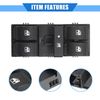 X AUTOHAUX Car Window Control Switch Compatible for Fiat Doblo, Driver Side