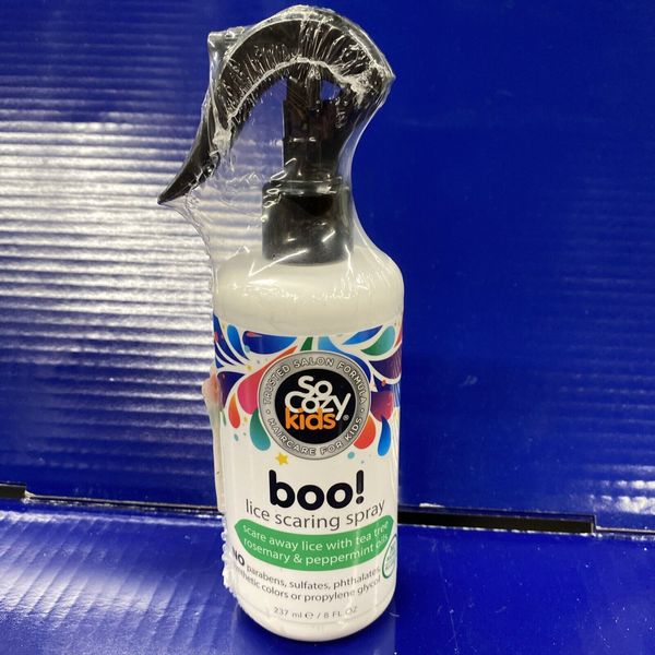 SoCozy Boo! Lice Scaring Spray For Kids Hair | Clinically Proven 8 Fl Oz