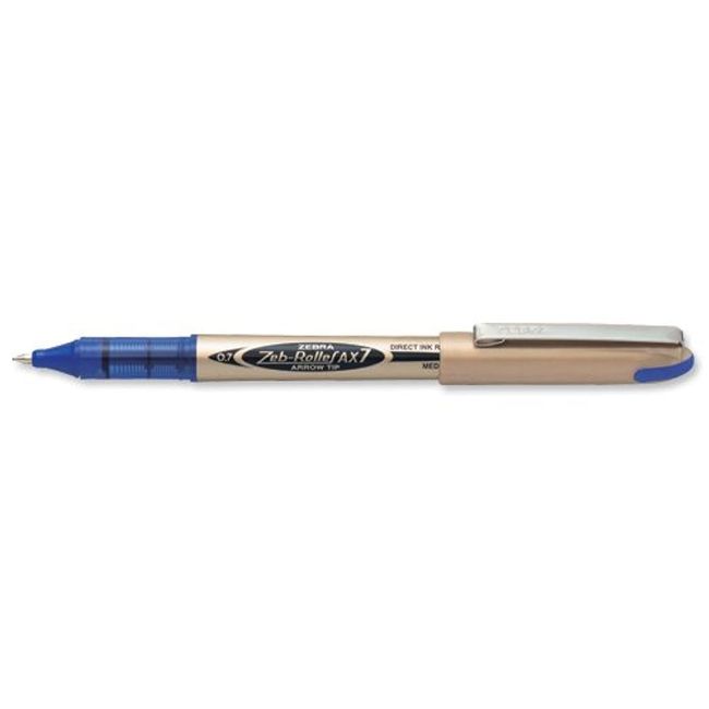 Zebra Ax7 Liq Ink Rollerball Pen - Blue