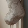 Dibor Luxury Festive Full Faux Fur Stocking with Strong Hanging Loop