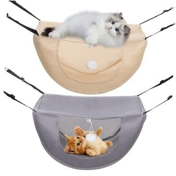 Cat Cage Hammock Hanging Pet Bed, Summer Breathable Pet Cage Hammock with