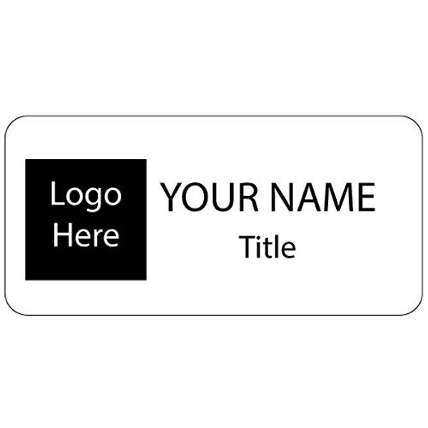 Business Name ID/Badge Custom Full Color Printing - Magnet Backer (White)