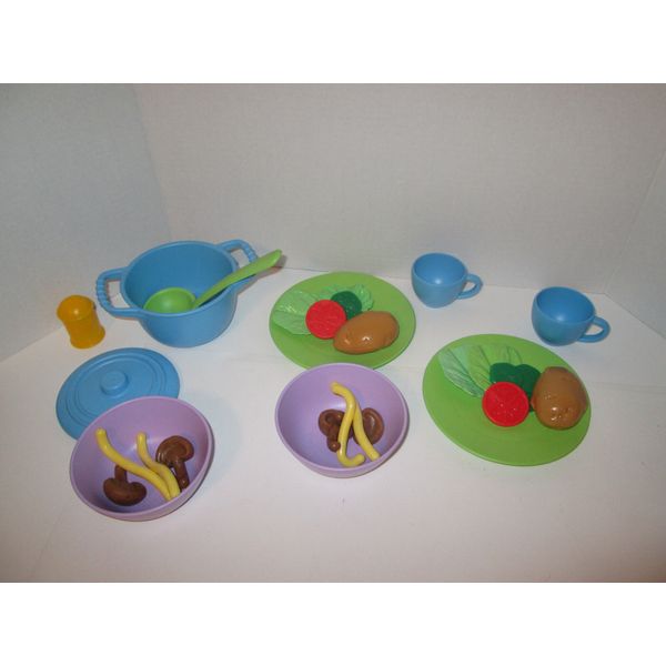 Green Toys Pretend Play Soup Pot Dishes Food