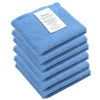 Mcsher Microfiber Cleaning Cloths - 6 Pack, Blue, 6"x 7" Inch