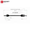 For 2003 04 05 06 07 2008 Toyota Corolla Automatic Front Pair CV Axle Assembly