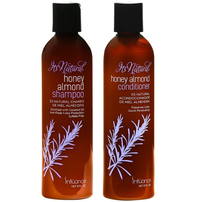 Influance Honey Almond Shampoo & Conditioner  8 oz Refresher Set