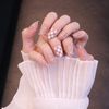24 PCS Cool Girls Nail Tips, Plaid, Line Nails, Fake Nails, Taking Photos, Weddings, Coming-of-Age Ceremonies, Parties, After-Parties, Etc