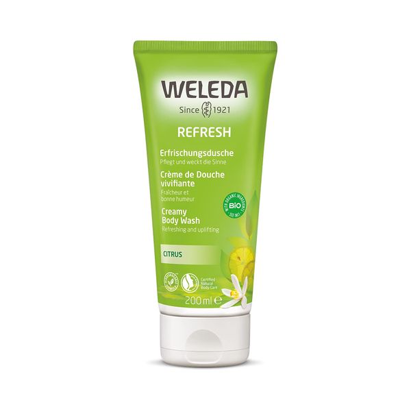 Weleda Citrus Creamy Body Wash, 6.8 fl oz (200 ml), Refreshing, Body Wash, Refreshing, Moisturizing, Citrus Scent, Naturally Derived Ingredients, Organic, 6.8 fl oz (200 ml) (x 1)