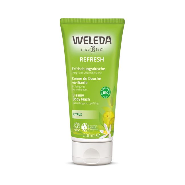 Weleda Citrus Creamy Body Wash, 6.8 fl oz (200 ml), Refreshing, Body Wash, Refreshing, Moisturizing, Citrus Scent, Naturally Derived Ingredients, Organic, 6.8 fl oz (200 ml) (x 1)