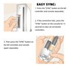 AESYBATH Remote Controller for Wii, Wireless Remote Controller with Nunchuk Silicon Case and Strap(Black&White)