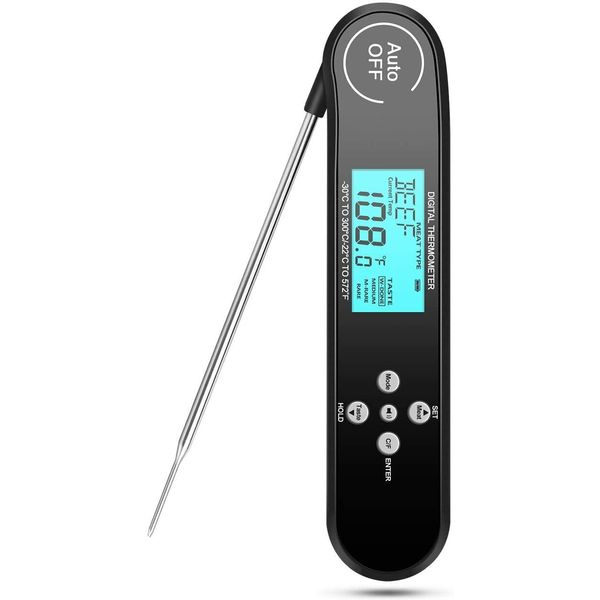 Digital Instant Read Meat Thermometer for Grilling Best Waterproof Kitchen Cooki