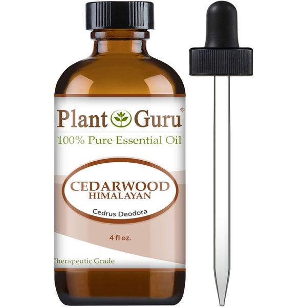 Cedarwood (Himalayan) Essential Oil 4 oz 100% Pure Undiluted Therapeutic Grade for Skin, Body and Hair Growth. Great for Aromatherapy Diffuser and DIY Soap Making