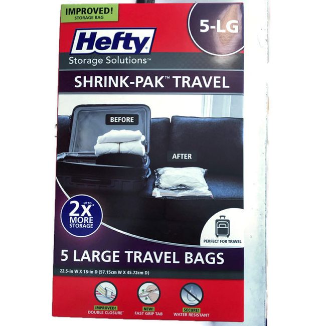 Hefty 5 Large Travel Bags