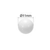 sourcing map 11mm POM Coin Ring Making Balls, Plastic Bearing Ball 10pcs