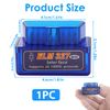 Mini ELM327 OBD2 Bluetooth Scanner - Car Diagnostic and Analyzer - OBD-II Diagnostic for Android, Windows, Linux, Car, Connector Interface