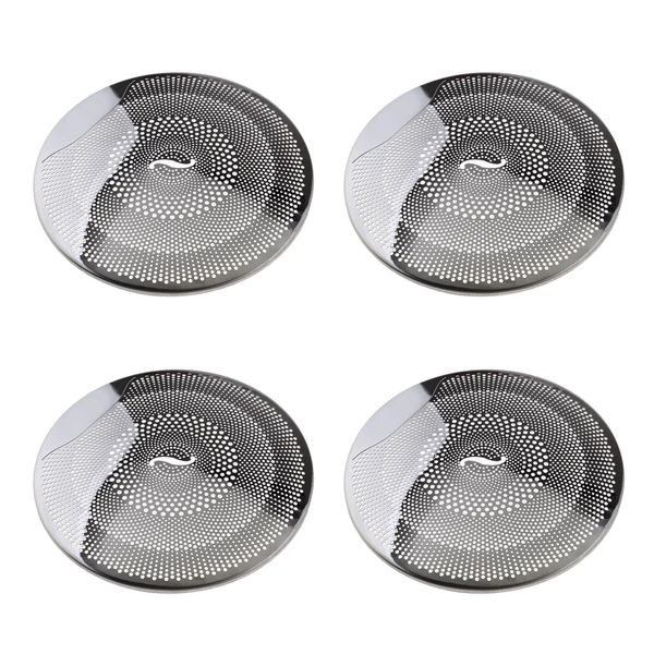 YINETTECH 4PCS Car Audio Speaker Cover Door Loudspeaker Trim Compatible with Mercedes-Benz E/C/GLC Class W213 W205 Car Interior Accessories Bright Silver Stainless Steel