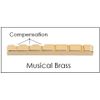 COMPENSATED BRASS NUT for Fender STRATOCASTER Guitar - 43mm - Replacement